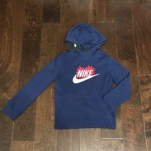 Boy’s Nike NSW Jersey Pullover Hoodie Shirt, NWT